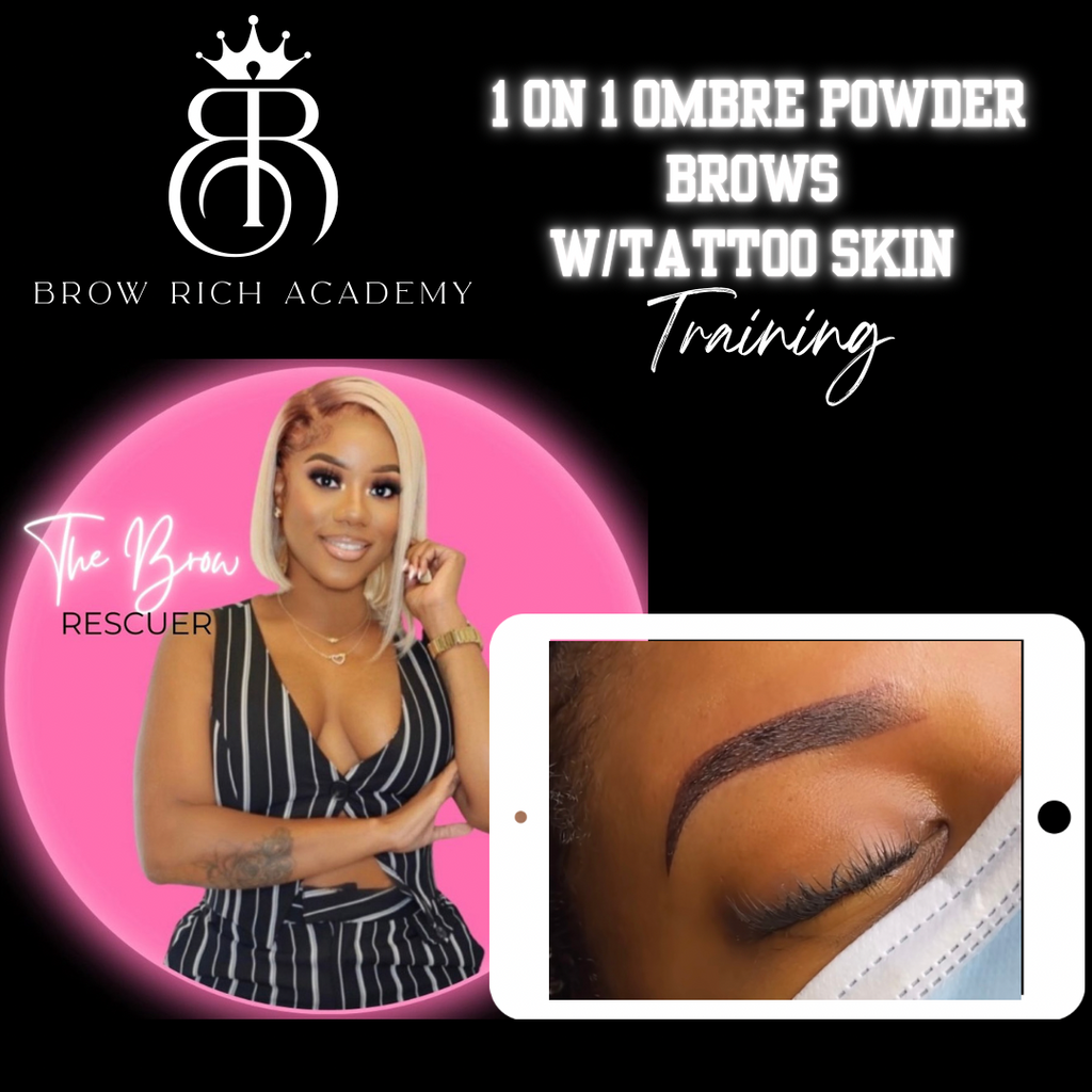 (1 ON 1) Ombré Brows Training with TATTOO SKIN